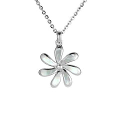 Mother of Pearl Tropical Tiare Pendant Pendant Island by Koa Nani 