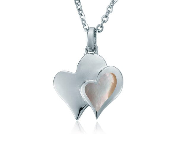 Mother of Pearl When Hearts Meet Pendant Pendant Island by Koa Nani 