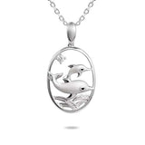 Nai'a Wave Pendant Pendant Island by Koa Nani 