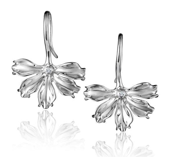 Naupaka Flower Earrings Earrings Island by Koa Nani 
