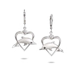 Ocean Lovers Heart Earrings Earrings Island by Koa Nani 