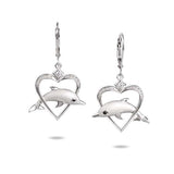 Ocean Lovers Heart Earrings Earrings Island by Koa Nani 