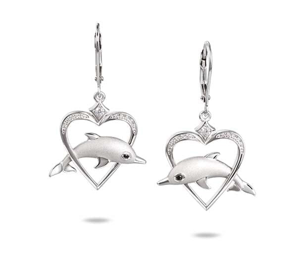 Ocean Lovers Heart Earrings Earrings Island by Koa Nani 