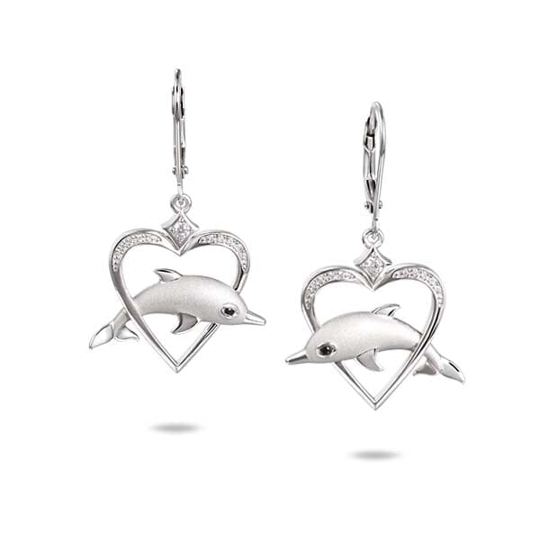 Ocean Lovers Heart Earrings Earrings Island by Koa Nani 