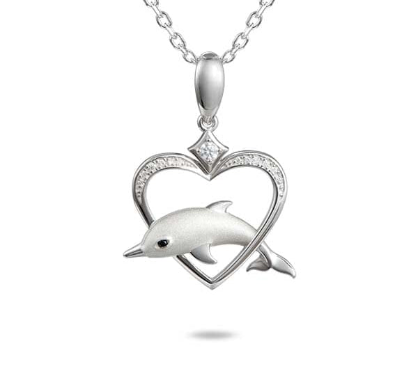 Ocean Lovers Heart Pendant Pendant Island by Koa Nani 