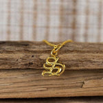 Old English Initial Pendant Pendant Island by Koa Nani 