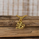 Old English Initial Pendant Pendant Island by Koa Nani 