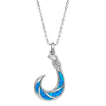Opal Atlantis Fishhook Pendant Pendant Island by Koa Nani Small 