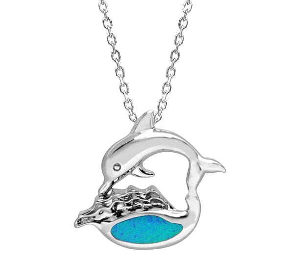 Opal Crashing Wave Nai'a Pendant Pendant Island by Koa Nani 