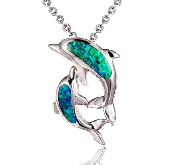 Opal Dolphin Lover Pendant Pendant Island by Koa Nani 