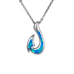 Opal Fishhook Pendant Pendant Island by Koa Nani 