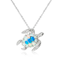 Opal Hana Honu Pendant Pendant Island by Koa Nani Large 