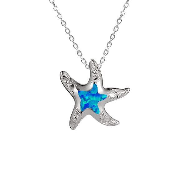 Opal Hau'oli Starfish Pendant Pendant Island by Koa Nani 