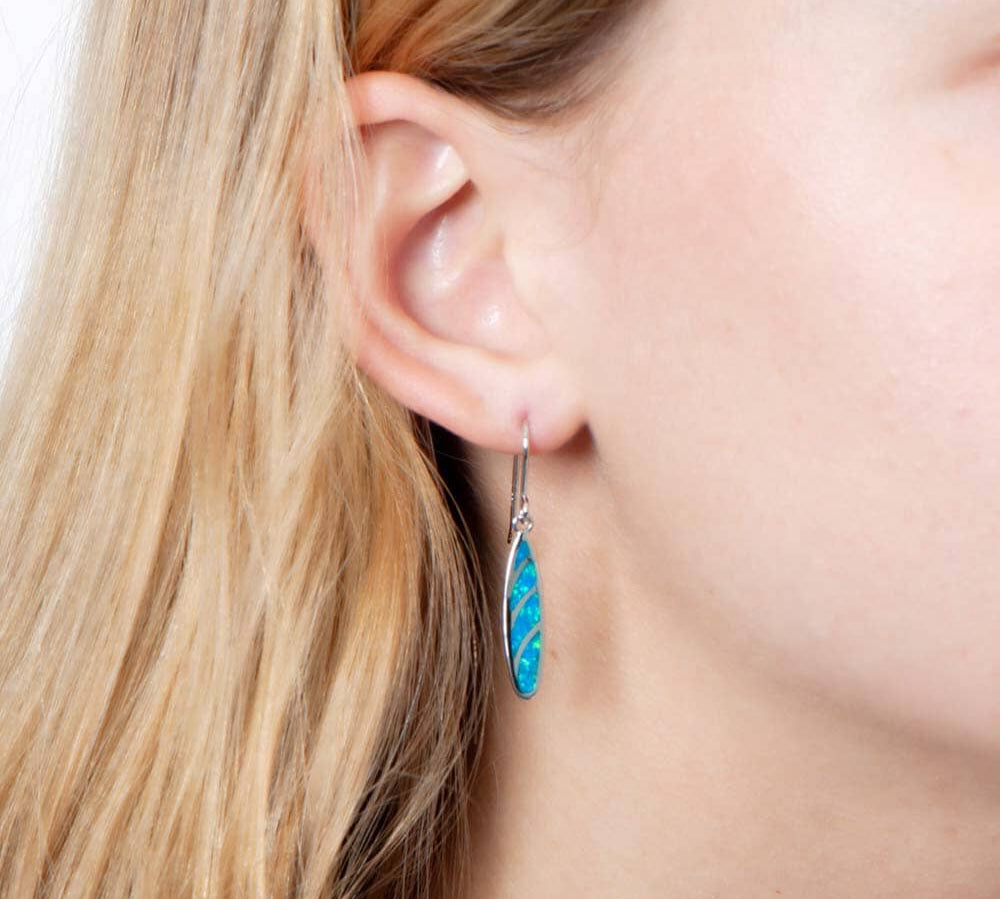 Opal Hawaiian Surfboard Earrings Earrings Island by Koa Nani 