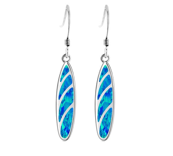 Opal Hawaiian Surfboard Earrings Earrings Island by Koa Nani 
