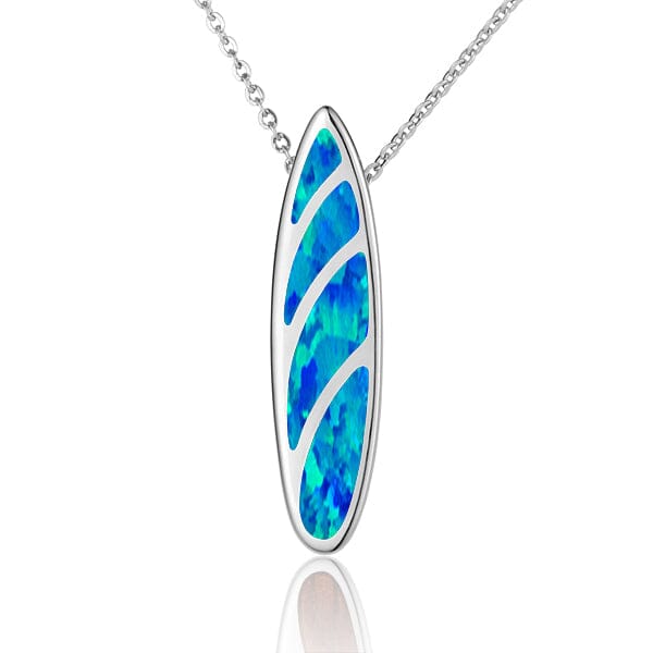 Opal Hawaiian Surfboard Pendant Pendant Island by Koa Nani 