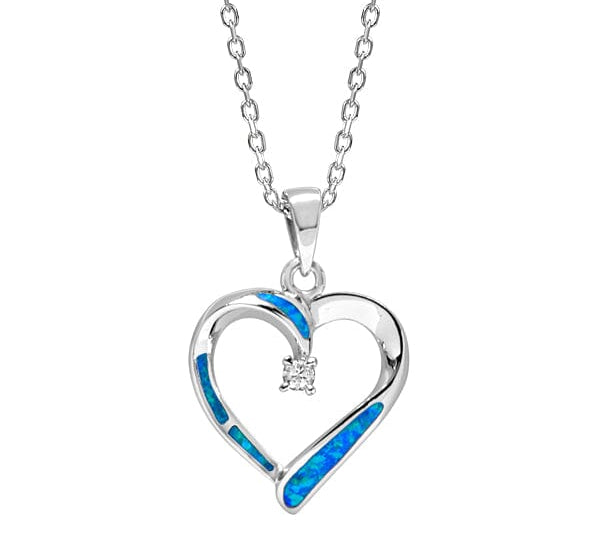Opal Heart Pendant Pendant Island by Koa Nani 