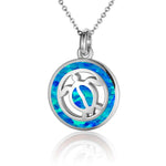Opal Honu Medallion Pendant Island by Koa Nani 