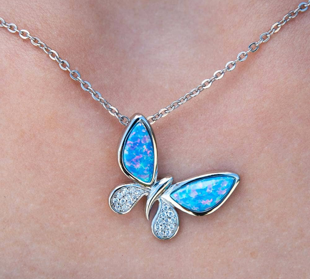 Opal Island Butterfly Pendant Pendant Island by Koa Nani 