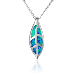 Opal Maile Leaf Pendant Pendant Island by Koa Nani 