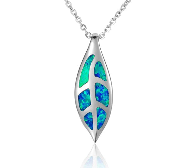 Opal Maile Leaf Pendant Pendant Island by Koa Nani 
