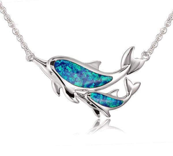 Opal Makuahine Dolphin Necklace Necklace Island by Koa Nani 