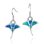 Opal Manta Ray Earrings Earrings Island by Koa Nani 