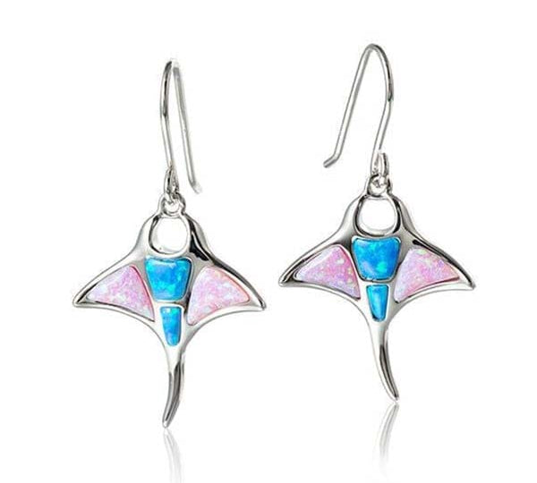 Opal Manta Ray Earrings Earrings Island by Koa Nani 