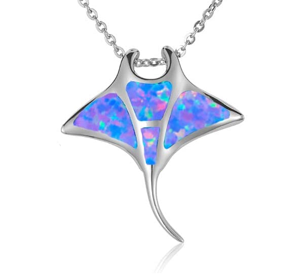 Opal Manta Ray Pendant Pendant Island by Koa Nani 