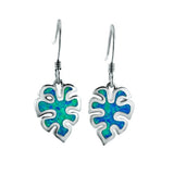 Opal Monstera Leaf Earrings Earrings Island by Koa Nani 