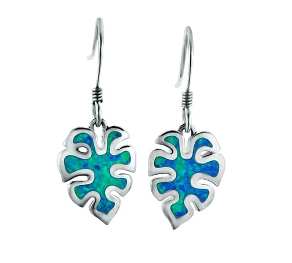 Opal Monstera Leaf Earrings Earrings Island by Koa Nani 