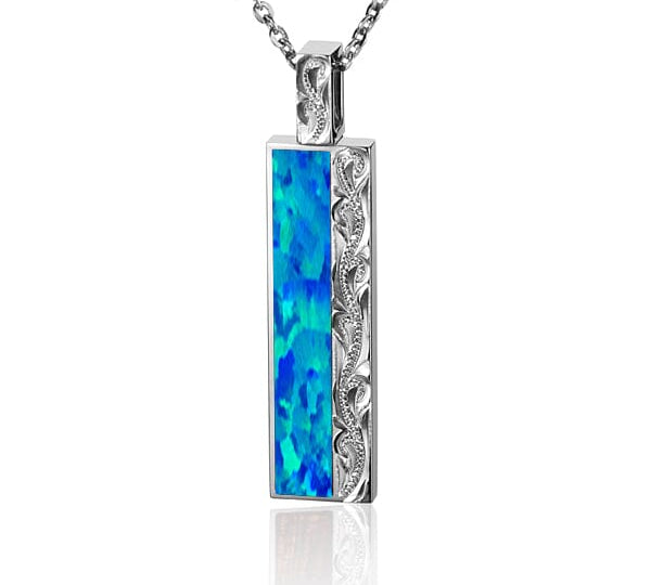Opal Nalu Bar Pendant Pendant Island by Koa Nani 
