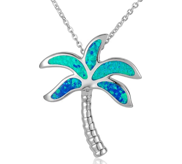 Opal Palm Tree Pendant Pendant Island by Koa Nani Large 