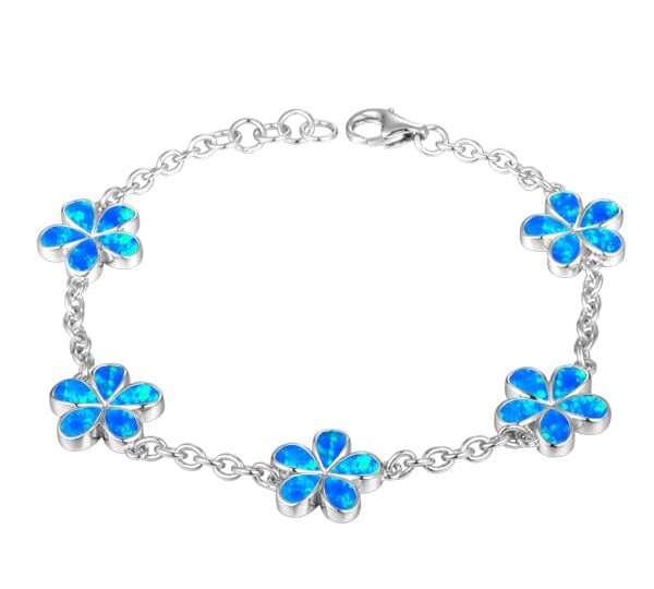 Opal Plumeria Charm Bracelet Bracelet Island by Koa Nani 