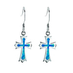 Opal Regal Cross Hook Earrings Earrings Island by Koa Nani 