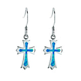 Opal Regal Cross Hook Earrings Earrings Island by Koa Nani 