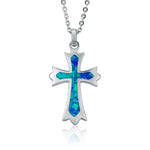 Opal Regal Cross Pendant Pendant Island by Koa Nani 
