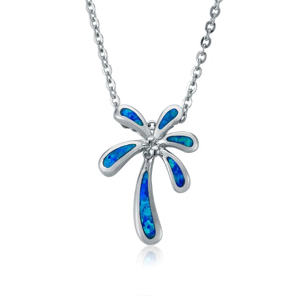 Opal Retro Palm Tree Pendant Pendant Island by Koa Nani Small 