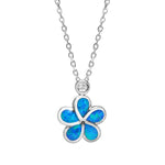 Opal Shining Plumeria Pendant Pendant Island by Koa Nani 