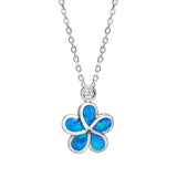 Opal Shining Plumeria Pendant Pendant Island by Koa Nani 