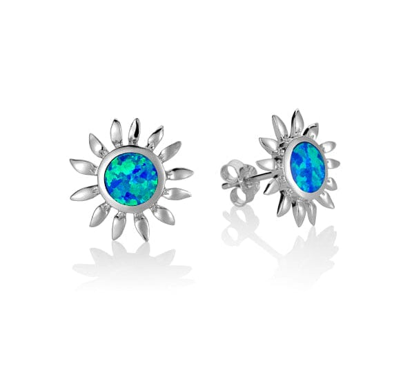 Opal Sunflower Earrings Earrings Island by Koa Nani 