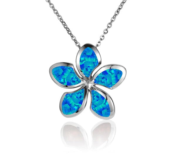 Opal Sunrise Plumeria Pendant Pendant Island by Koa Nani 