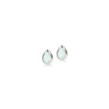 Opalite Teardrop Stud Earrings Earrings Island by Koa Nani 6mm White 