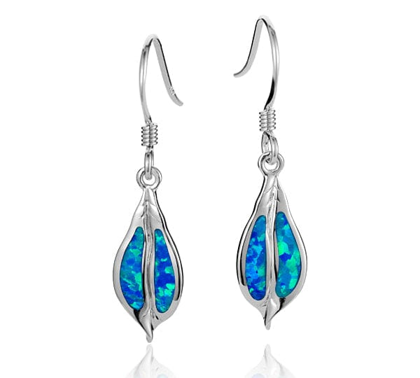 Opal Ti Leaf Earrings Earrings Island by Koa Nani 