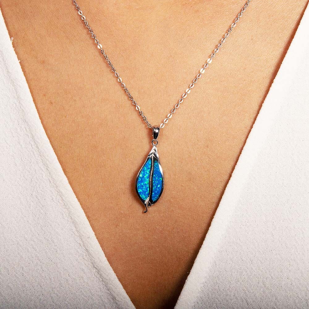 Opal Ti Leaf Pendant Pendant Island by Koa Nani 