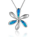 Opal Tiare Flower Pendant Pendant Island by Koa Nani Large 