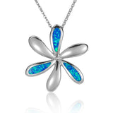 Opal Tiare Flower Pendant Pendant Island by Koa Nani Large 