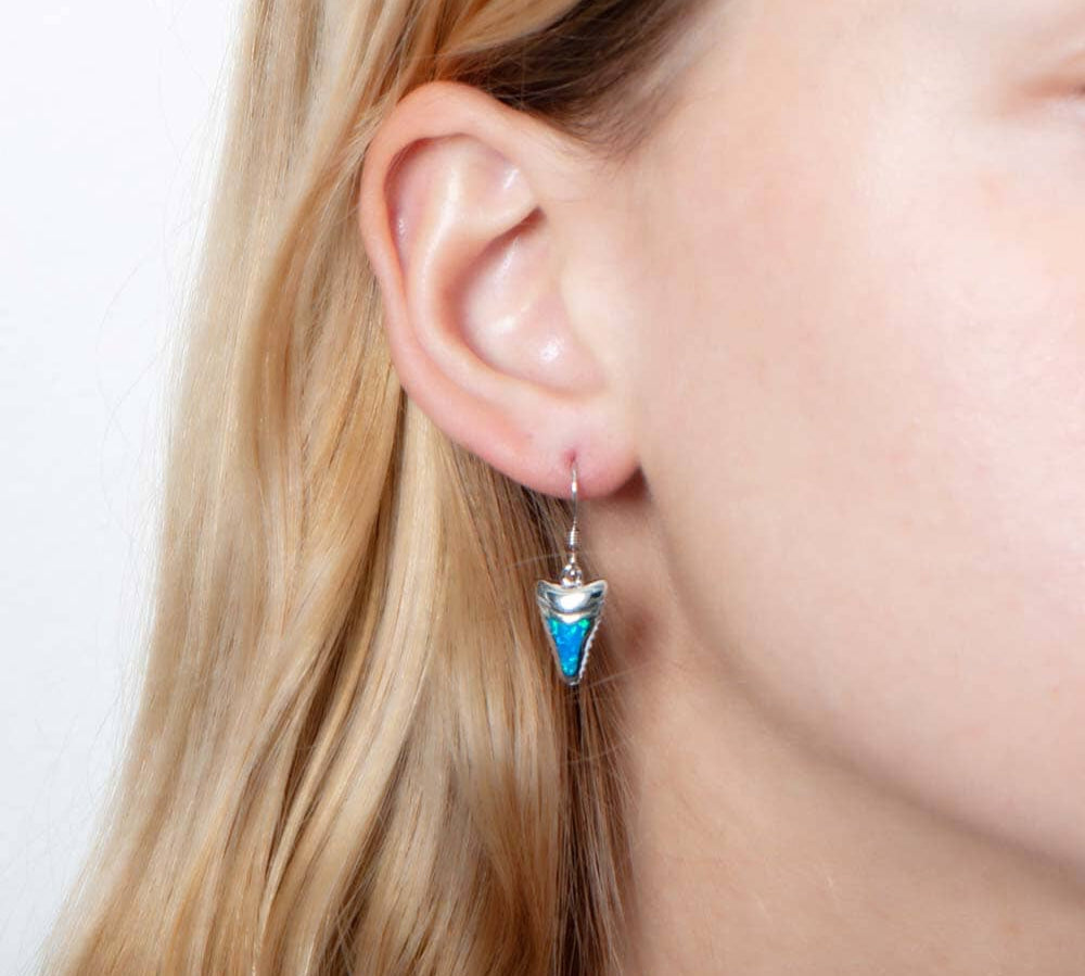 Opal Warrior Mano Tooth Earrings Earrings Island by Koa Nani 