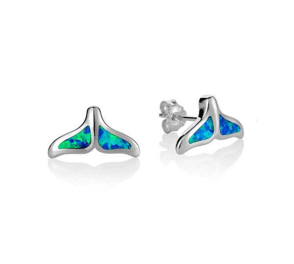 Opal Whale Tail Earrings Earrings Island by Koa Nani 