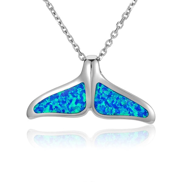 Opal Whale Tail Pendant Pendant Island by Koa Nani Large 